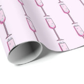 Rosa Champagne Geschenkpapier (Rolleneckpunkt)