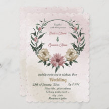 Rosa Champagner-Blume Botanische Hochzeit