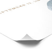 Rosa Champagner Elegante Hochzeit Willkommen Fotodruck (Ecke)