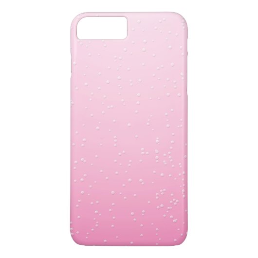 Rosa Champagner mit zarten Bläschen Kunst Case-Mate iPhone Hülle (Rückseite)