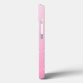 Rosa Champagner mit zarten Bläschen Kunst Case-Mate iPhone Hülle (Rückseite / Links)