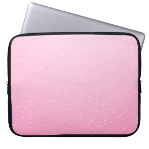 Rosa Champagner mit zarten Bläschen Kunst Laptopschutzhülle