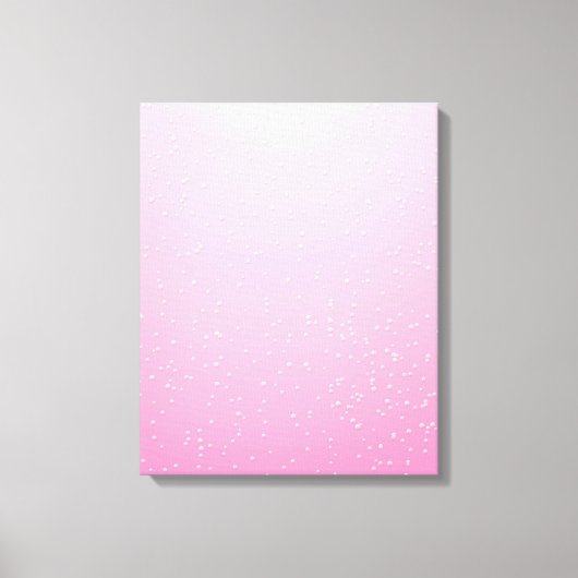 Rosa Champagner mit zarten Bläschen Kunst Leinwanddruck (Vorderseite)