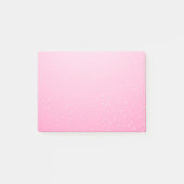 Rosa Champagner mit zarten Bläschen Kunst Post-it Klebezettel (Vorderseite)