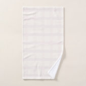 Rosa Champagner und cremig weißes Gingham-Muster Badhandtuch Set (Handtuch)
