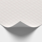 Rosa Champagner und cremig weißes Gingham-Muster Geschenkpapier (Ecke)