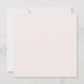 Rosa Champagner und cremig weißes Gingham-Muster Karte (Rückseite)