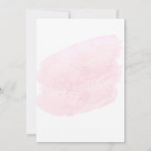 Rosa Champagnerbläschen Elegant 21. Einladung (Rückseite)