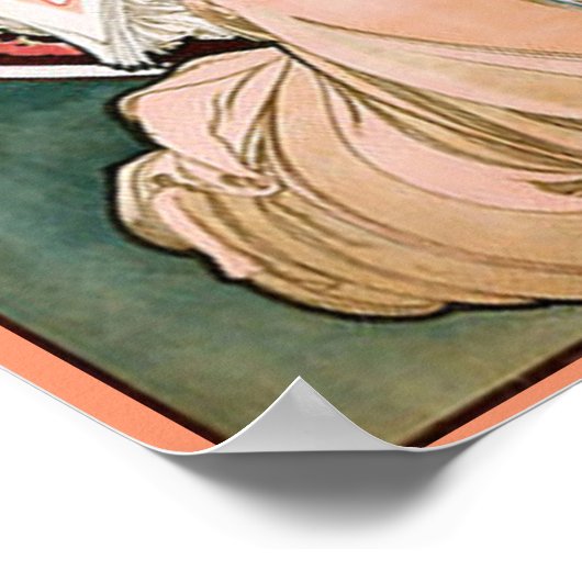 Rosa Champagnerprint Poster (Ecke)