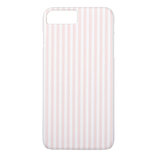 Rosa Charlotte und Weiß Stripes Baby-Rosa Case-Mate iPhone Hülle (Rückseite)
