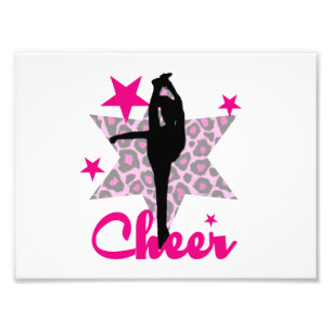 Rosa Cheerleader Fotodruck