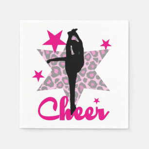 Rosa Cheerleader Serviette