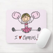 Rosa Cheerleader-T-Shirts und Geschenke Mousepad (Mit Mouse)