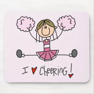 Rosa Cheerleader-T-Shirts und Geschenke Mousepad
