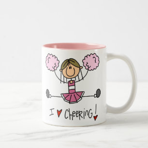 Rosa Cheerleader Zweifarbige Tasse