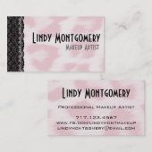 Rosa Cheetah-Druck-personalisierte Visitenkarte (Vorne/Hinten)