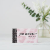 Rosa Cheetah-Druck-personalisierte Visitenkarte (Stehend Vorderseite)