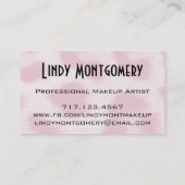 Rosa Cheetah-Druck-personalisierte Visitenkarte (Rückseite)