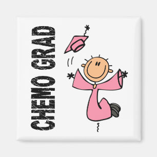 Rosa CHEMO ABSOLVENT 1 (Brustkrebs) Magnet
