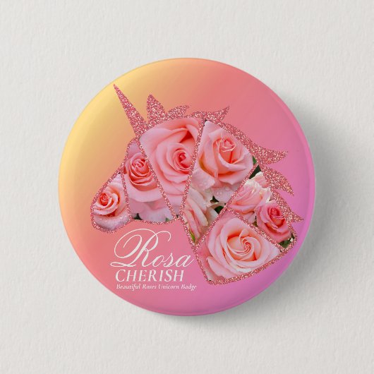 Rosa Cherish Button (Vorderseite)