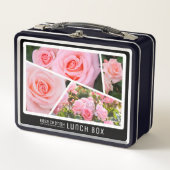 Rosa Cherish Metall Brotdose (Vorderseite)