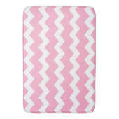 Rosa Chevron Badematte (Vorderseite Vertikal)