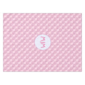 Rosa Chi Ro Kreuz mit Initialen gewickelt Tischdecke (Vorderseite (Horizontal))