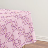 Rosa Chi Ro Kreuz mit Initialen gewickelt Tischdecke (Beispiel)