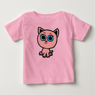 Rosa Chibi Kitty Baby T-shirt