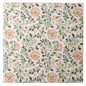 Rosa Chic Floral Fliese (Vorderseite)