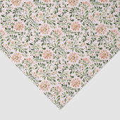 Rosa Chic Floral Geburtstag Seidenpapier (Ausschnitt)