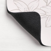 Rosa | Chic Minimal Floral Mousepad (Ecke)