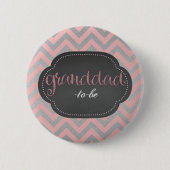 Rosa Chic Opa-zu-ist Knopf Button (Vorderseite)