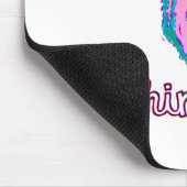 Rosa Chinchillin Neonchinchilla Mousepad (Ecke)