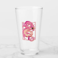 Rosa chinesischer Drache