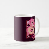 Rosa chinesischer Drache Kaffeetasse (VorderseiteRechts)