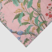 Rosa Chinoiserie Bird Blumengestalt Seidenpapier (Detail)