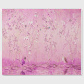 Rosa Chinoiserie Bird Decopupupupupupupupupupage Geschenkpapier (Flach)