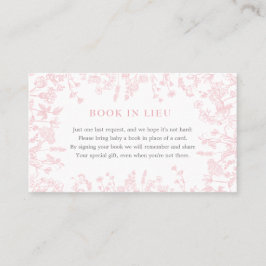 Rosa Chinoiserie Blumenbuch Im Leben Visitenkarte