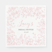 Rosa Chinoiserie Servietten, rosa Servietten (Vorderseite)