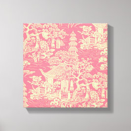 Rosa Chinoiserie WKND Club Leinwanddruck