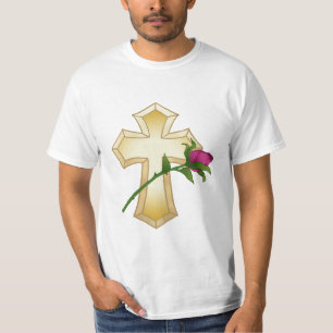 Rosa Christen Kreuz T-Shirt