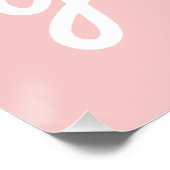 Rosa Christliche Grace auf Anmut Poster (Ecke)