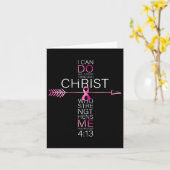 Rosa Christlicher Brustkrebs Kreuz Religiöse Bibel Karte (Gelbe Blume)