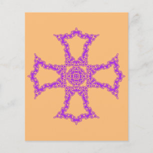 Rosa christliches Kreuz