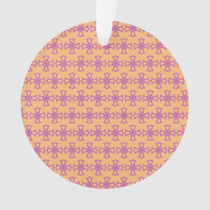 Rosa christliches Kreuz moderne ästhetische Kunst Ornament