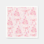 Rosa Christmas Napkins Serviette (Vorderseite)