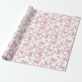 Rosa Christstollen-Weihnachtspapier Geschenkpapier (Ungerollt)