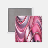 Rosa Chrom lila Strömungen Magnet (Vorderseite/Rückseite)