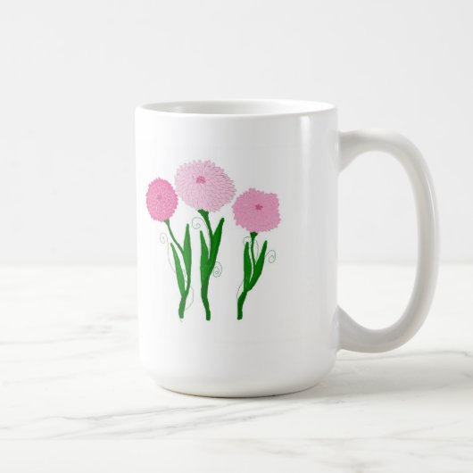 Rosa Chrysanthema Kaffeetasse (Rechts)